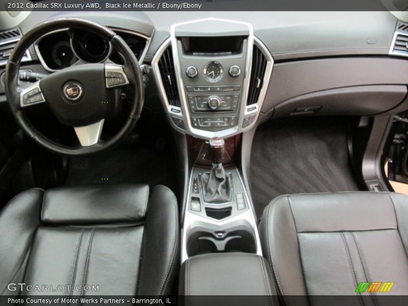 Black Ice Metallic / Ebony/Ebony 2012 Cadillac SRX Luxury AWD