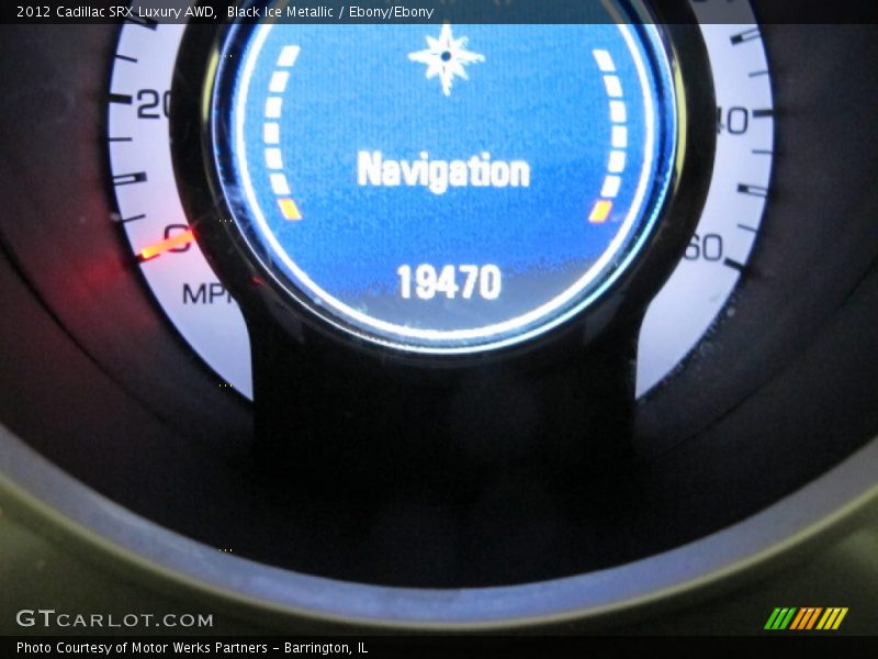 Black Ice Metallic / Ebony/Ebony 2012 Cadillac SRX Luxury AWD