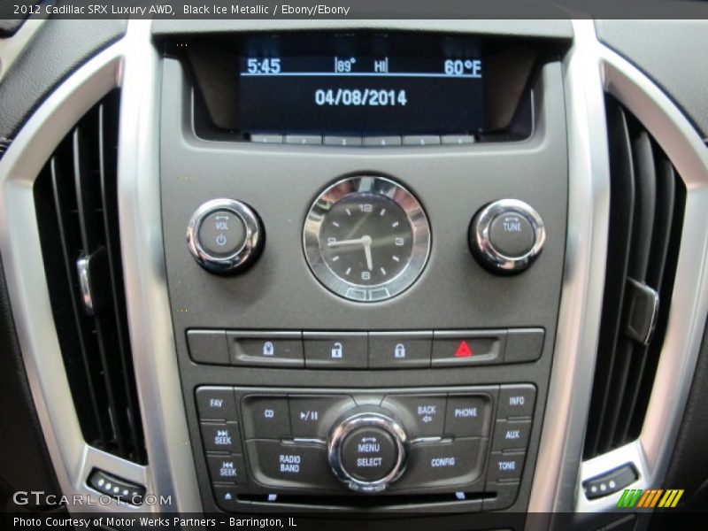 Black Ice Metallic / Ebony/Ebony 2012 Cadillac SRX Luxury AWD