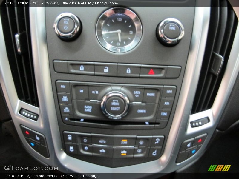 Black Ice Metallic / Ebony/Ebony 2012 Cadillac SRX Luxury AWD