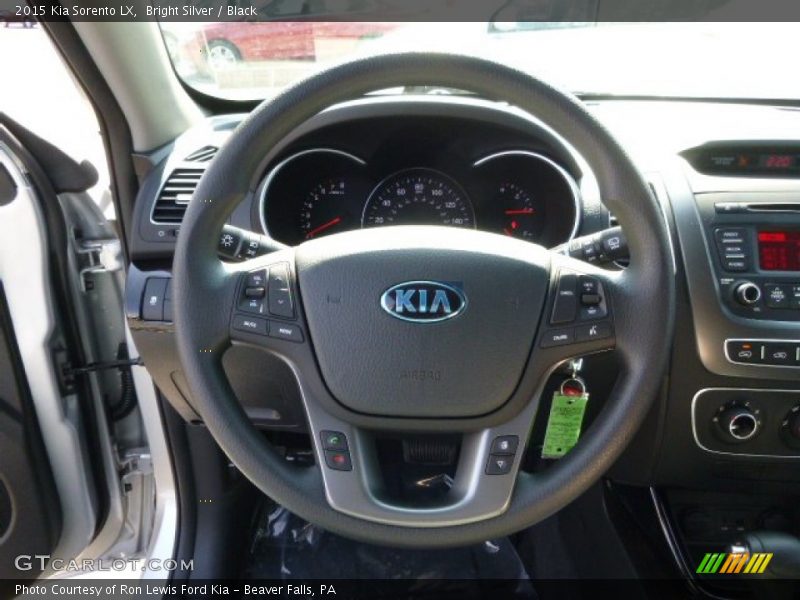 Bright Silver / Black 2015 Kia Sorento LX