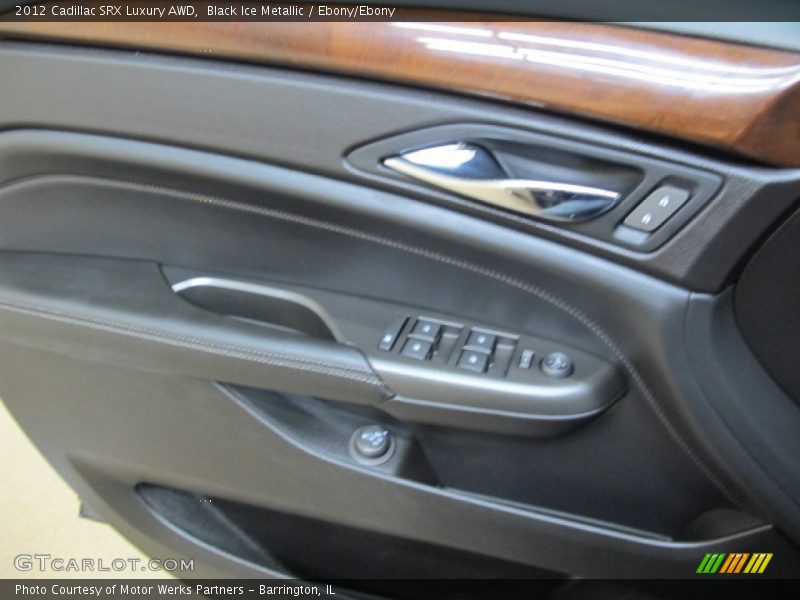 Black Ice Metallic / Ebony/Ebony 2012 Cadillac SRX Luxury AWD