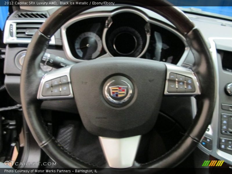 Black Ice Metallic / Ebony/Ebony 2012 Cadillac SRX Luxury AWD