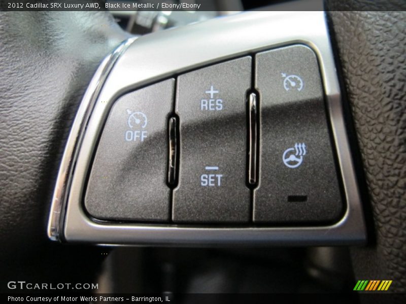Black Ice Metallic / Ebony/Ebony 2012 Cadillac SRX Luxury AWD