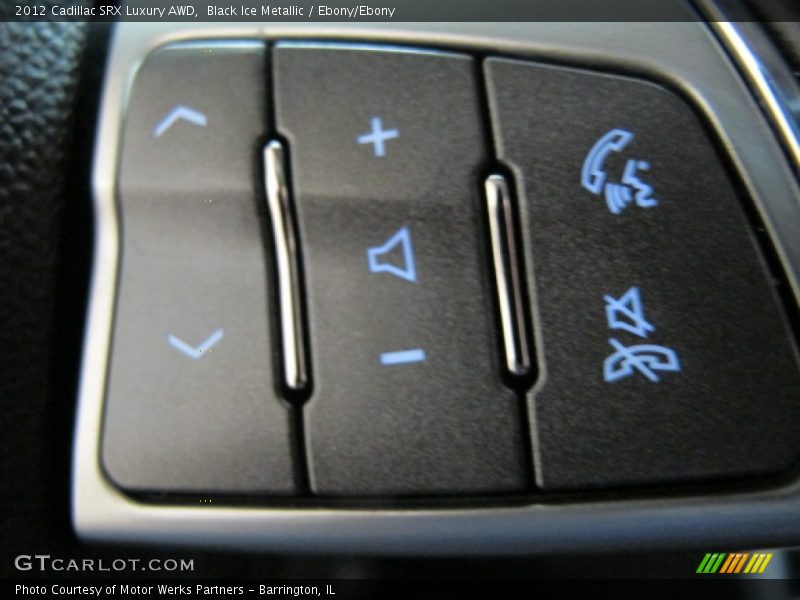 Black Ice Metallic / Ebony/Ebony 2012 Cadillac SRX Luxury AWD