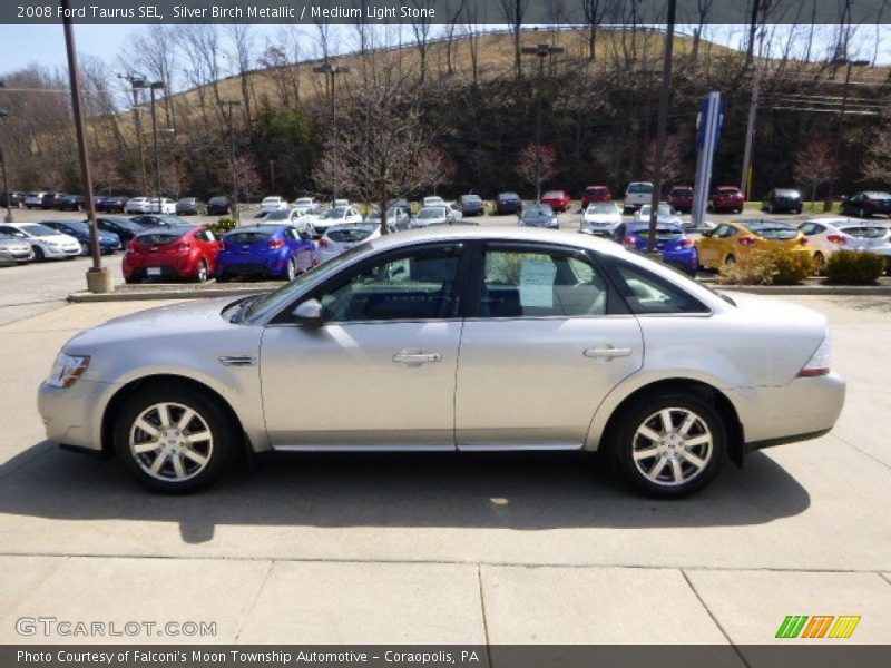 Silver Birch Metallic / Medium Light Stone 2008 Ford Taurus SEL