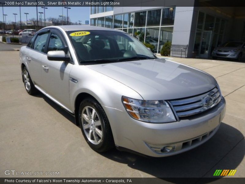 Silver Birch Metallic / Medium Light Stone 2008 Ford Taurus SEL