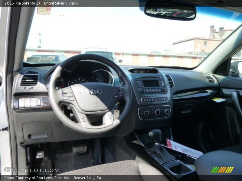 Bright Silver / Black 2015 Kia Sorento LX