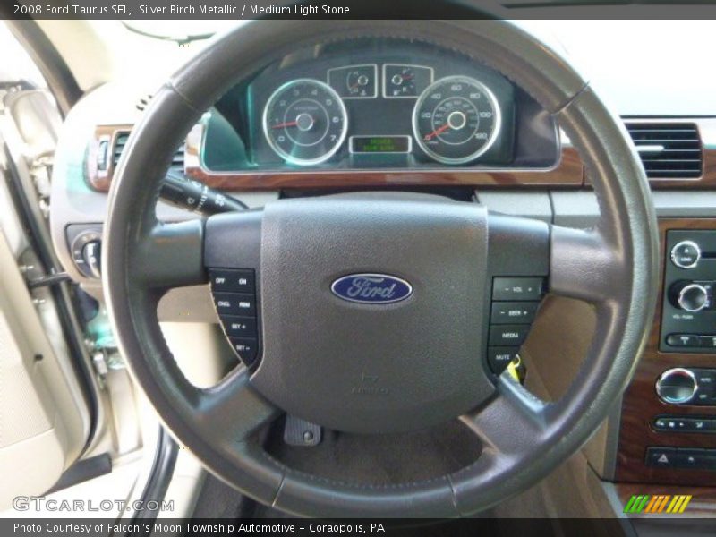 Silver Birch Metallic / Medium Light Stone 2008 Ford Taurus SEL