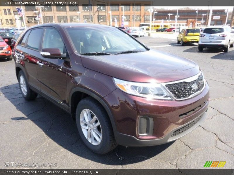 Dark Cherry / Beige 2015 Kia Sorento LX