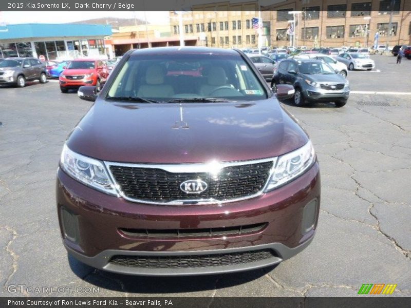 Dark Cherry / Beige 2015 Kia Sorento LX