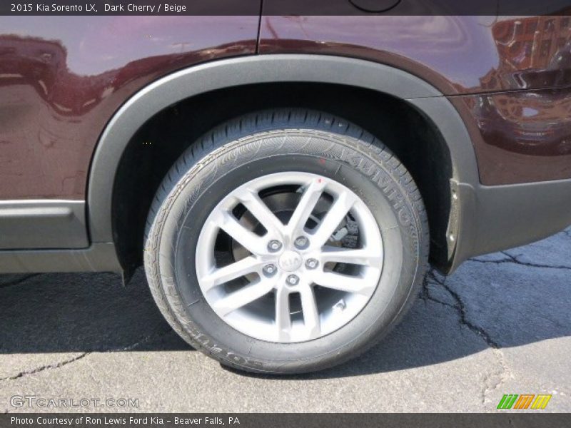 Dark Cherry / Beige 2015 Kia Sorento LX