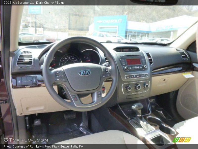 Dark Cherry / Beige 2015 Kia Sorento LX