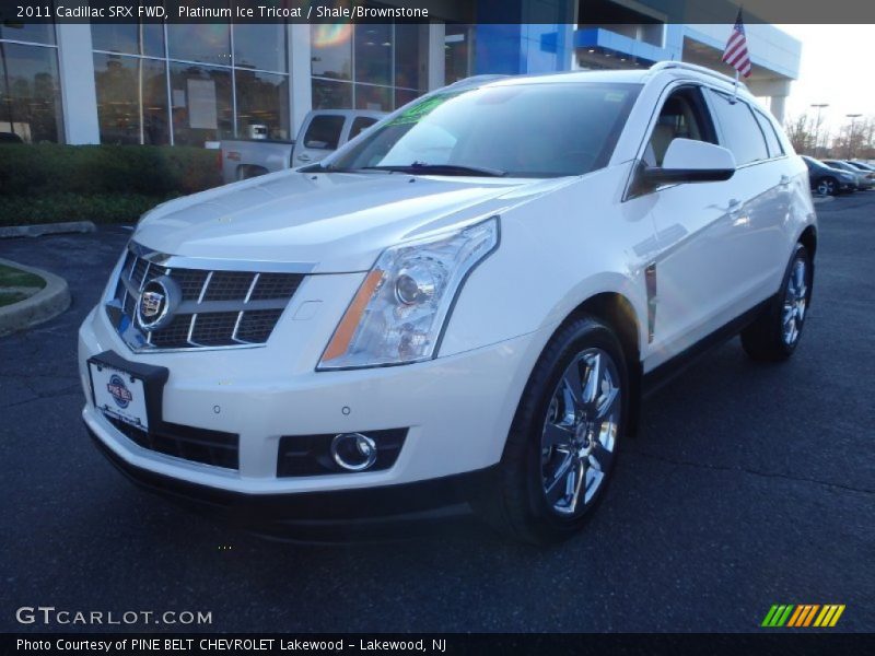 Platinum Ice Tricoat / Shale/Brownstone 2011 Cadillac SRX FWD