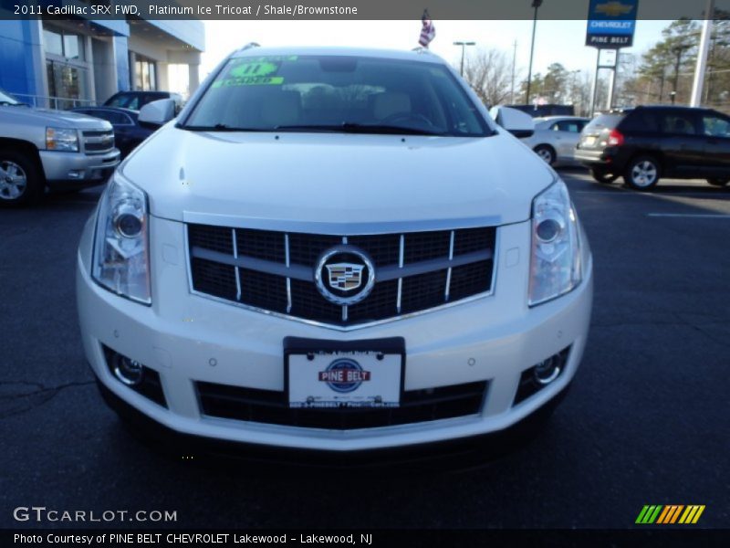 Platinum Ice Tricoat / Shale/Brownstone 2011 Cadillac SRX FWD