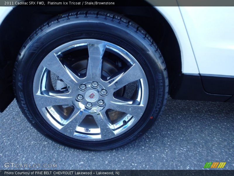 Platinum Ice Tricoat / Shale/Brownstone 2011 Cadillac SRX FWD