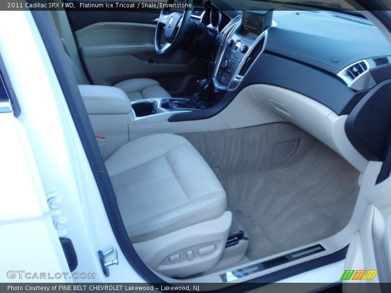 Platinum Ice Tricoat / Shale/Brownstone 2011 Cadillac SRX FWD