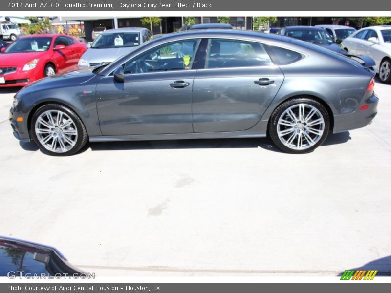 Daytona Gray Pearl Effect / Black 2012 Audi A7 3.0T quattro Premium