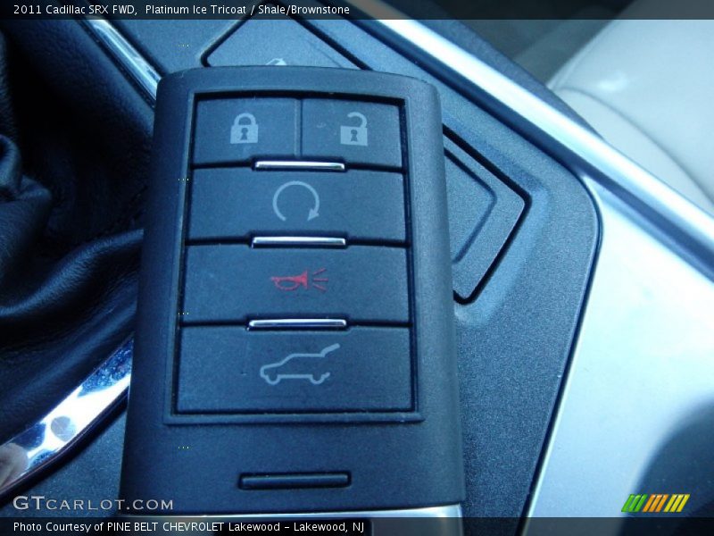 Platinum Ice Tricoat / Shale/Brownstone 2011 Cadillac SRX FWD