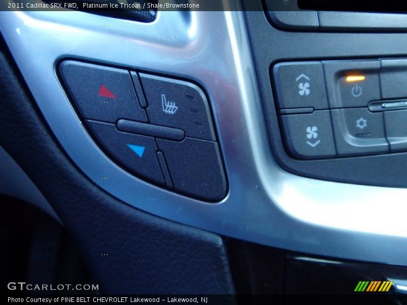 Platinum Ice Tricoat / Shale/Brownstone 2011 Cadillac SRX FWD