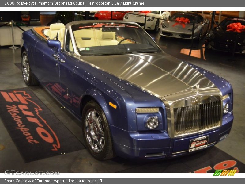Metropolitan Blue / Light Creme 2008 Rolls-Royce Phantom Drophead Coupe
