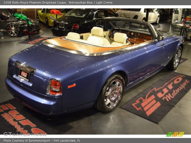 Metropolitan Blue / Light Creme 2008 Rolls-Royce Phantom Drophead Coupe