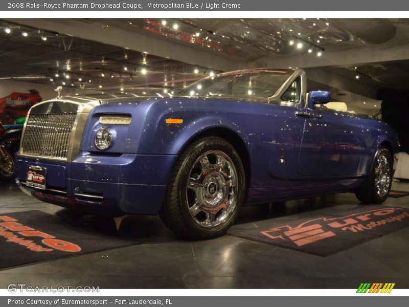 Metropolitan Blue / Light Creme 2008 Rolls-Royce Phantom Drophead Coupe
