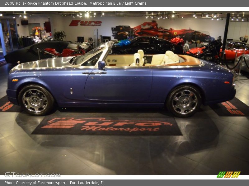 Metropolitan Blue / Light Creme 2008 Rolls-Royce Phantom Drophead Coupe