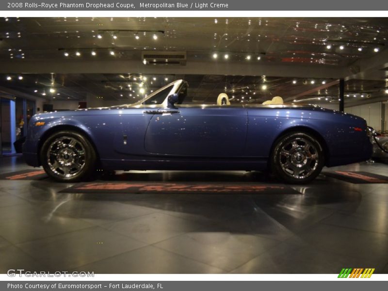 Metropolitan Blue / Light Creme 2008 Rolls-Royce Phantom Drophead Coupe