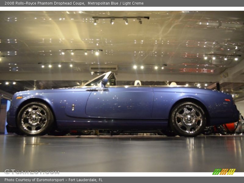 Metropolitan Blue / Light Creme 2008 Rolls-Royce Phantom Drophead Coupe