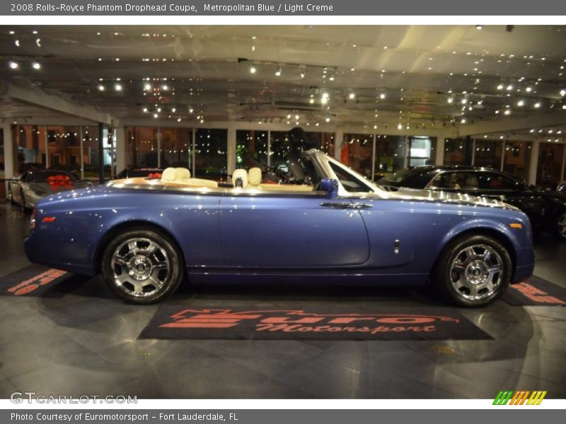 Metropolitan Blue / Light Creme 2008 Rolls-Royce Phantom Drophead Coupe