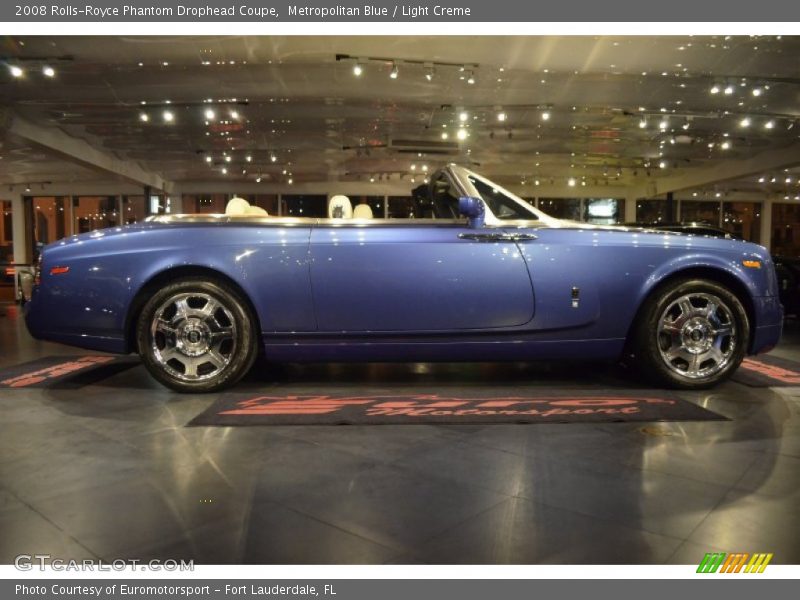 Metropolitan Blue / Light Creme 2008 Rolls-Royce Phantom Drophead Coupe