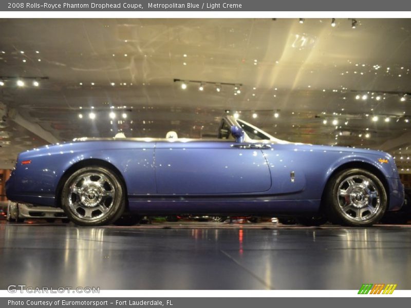Metropolitan Blue / Light Creme 2008 Rolls-Royce Phantom Drophead Coupe