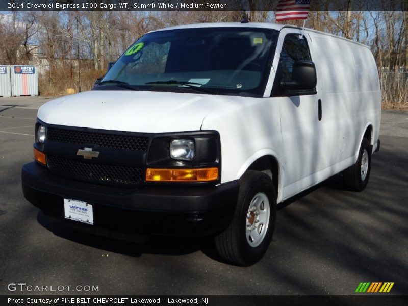 Summit White / Medium Pewter 2014 Chevrolet Express 1500 Cargo WT