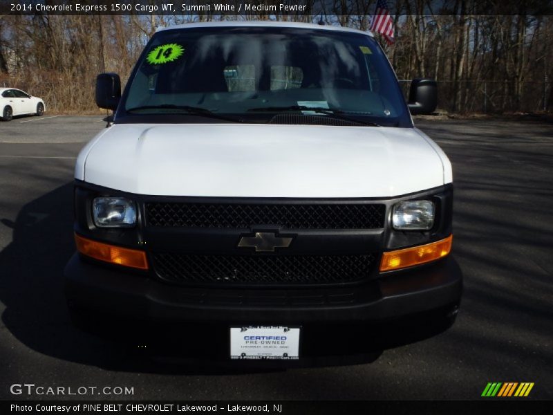 Summit White / Medium Pewter 2014 Chevrolet Express 1500 Cargo WT