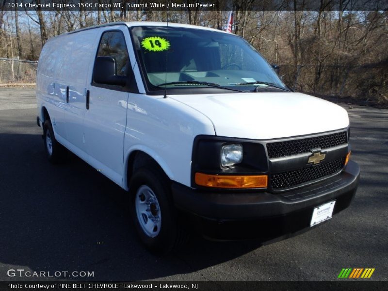 Summit White / Medium Pewter 2014 Chevrolet Express 1500 Cargo WT