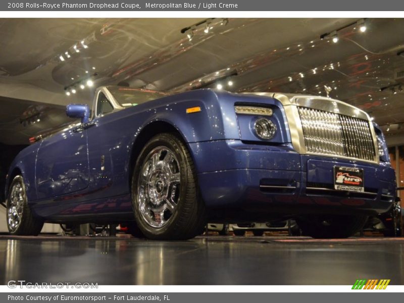 Metropolitan Blue / Light Creme 2008 Rolls-Royce Phantom Drophead Coupe