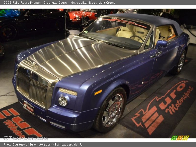 Metropolitan Blue / Light Creme 2008 Rolls-Royce Phantom Drophead Coupe