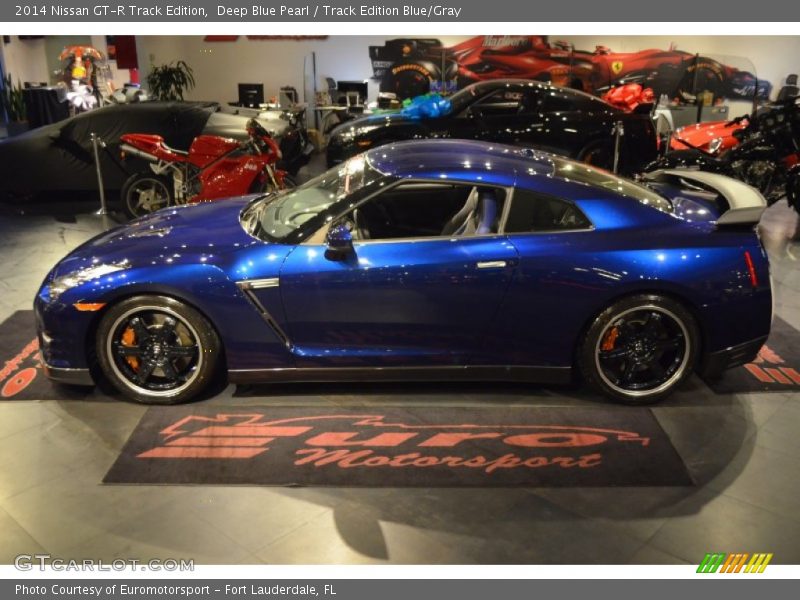 Deep Blue Pearl / Track Edition Blue/Gray 2014 Nissan GT-R Track Edition