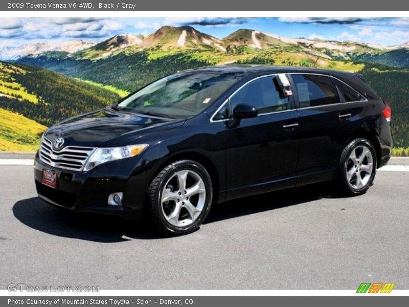Black / Gray 2009 Toyota Venza V6 AWD