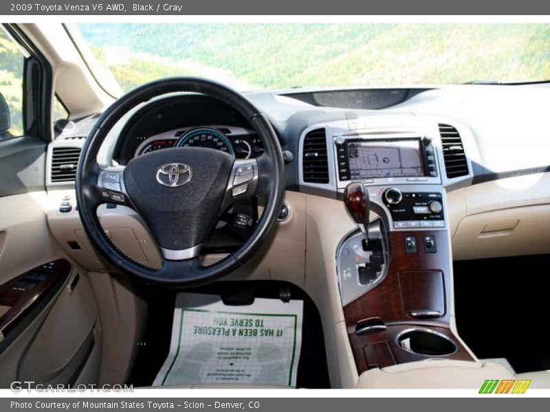 Black / Gray 2009 Toyota Venza V6 AWD