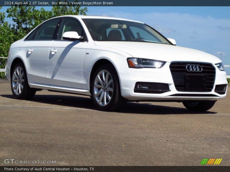 Ibis White / Velvet Beige/Moor Brown 2014 Audi A4 2.0T Sedan