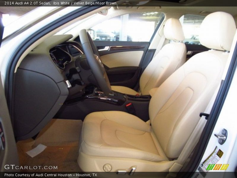 Ibis White / Velvet Beige/Moor Brown 2014 Audi A4 2.0T Sedan