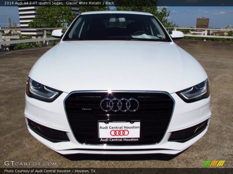 Glacier White Metallic / Black 2014 Audi A4 2.0T quattro Sedan