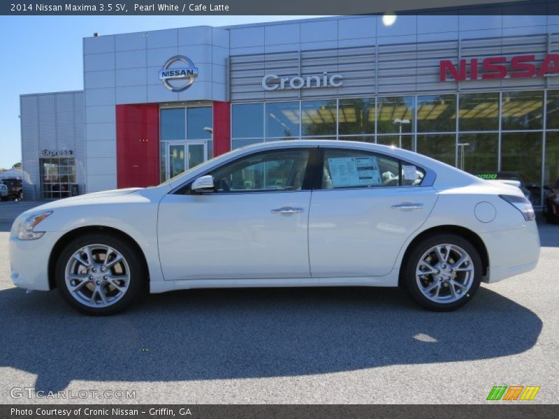 Pearl White / Cafe Latte 2014 Nissan Maxima 3.5 SV