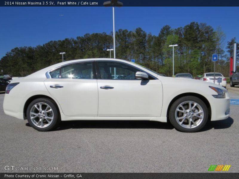 Pearl White / Cafe Latte 2014 Nissan Maxima 3.5 SV