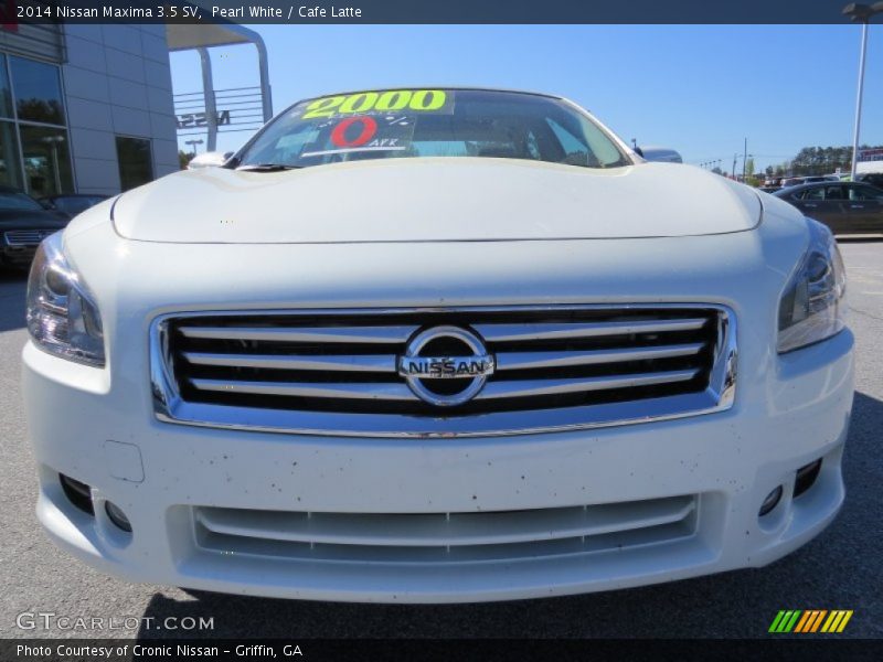 Pearl White / Cafe Latte 2014 Nissan Maxima 3.5 SV