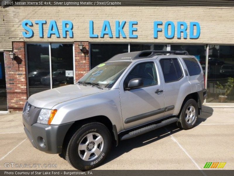Silver Lightning Metallic / Steel/Graphite 2005 Nissan Xterra SE 4x4
