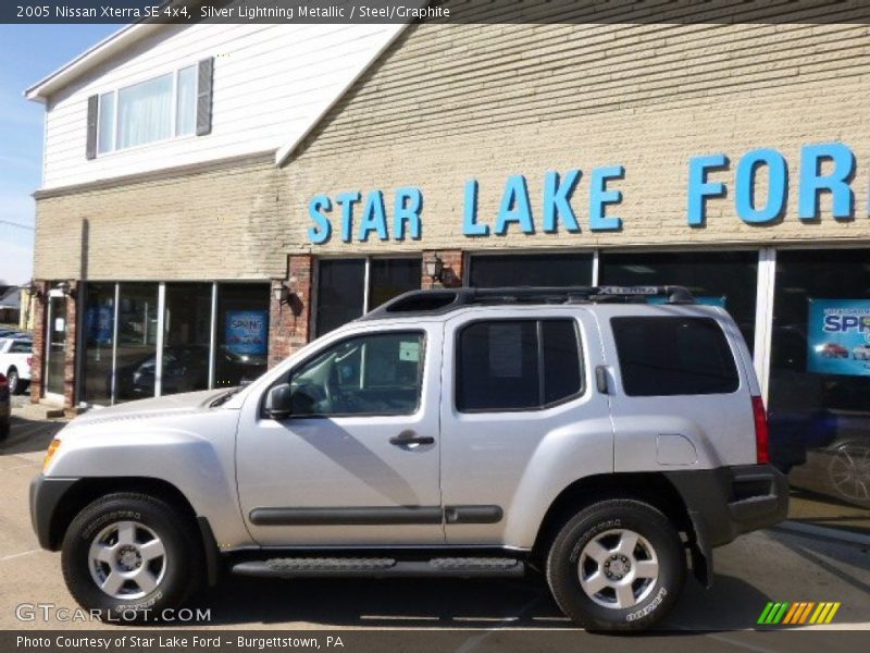 Silver Lightning Metallic / Steel/Graphite 2005 Nissan Xterra SE 4x4