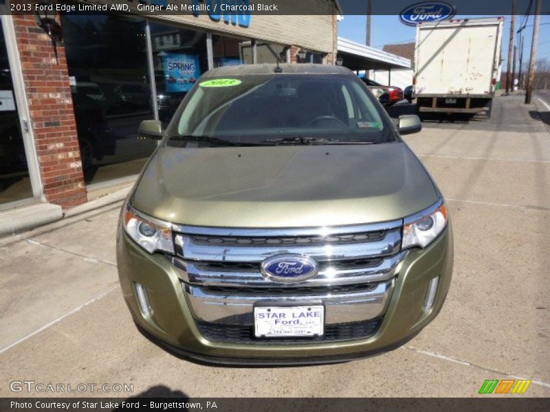 Ginger Ale Metallic / Charcoal Black 2013 Ford Edge Limited AWD